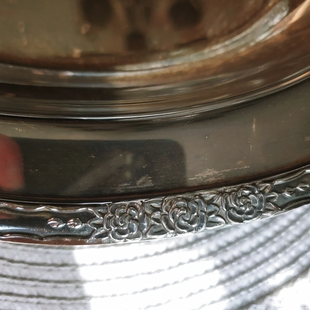 Camille 6012 Silver Oval Dish